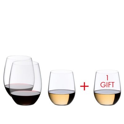 White Wine Glasses Riedel  | RIEDEL The O Wine Tumbler Viognier/Chardonnay + Cabernet/Merlot