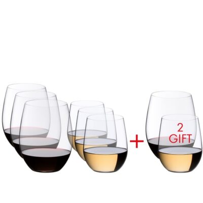 Red Wine Glasses Riedel  | RIEDEL The O Wine Tumbler Cabernet/Merlot + Viognier/Chardonnay